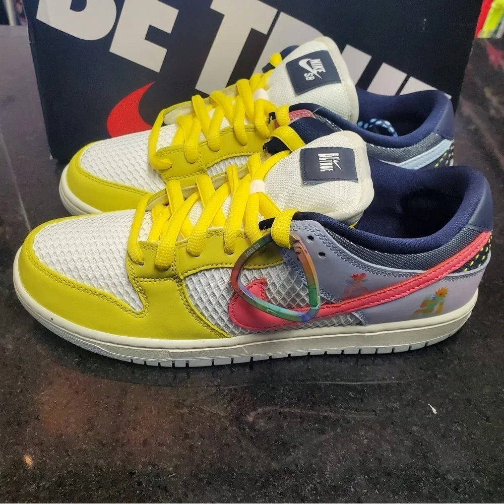 Sz 13 Xavier Schipani x Nike Dunk Low SB 'Be True - Trans Joy'
